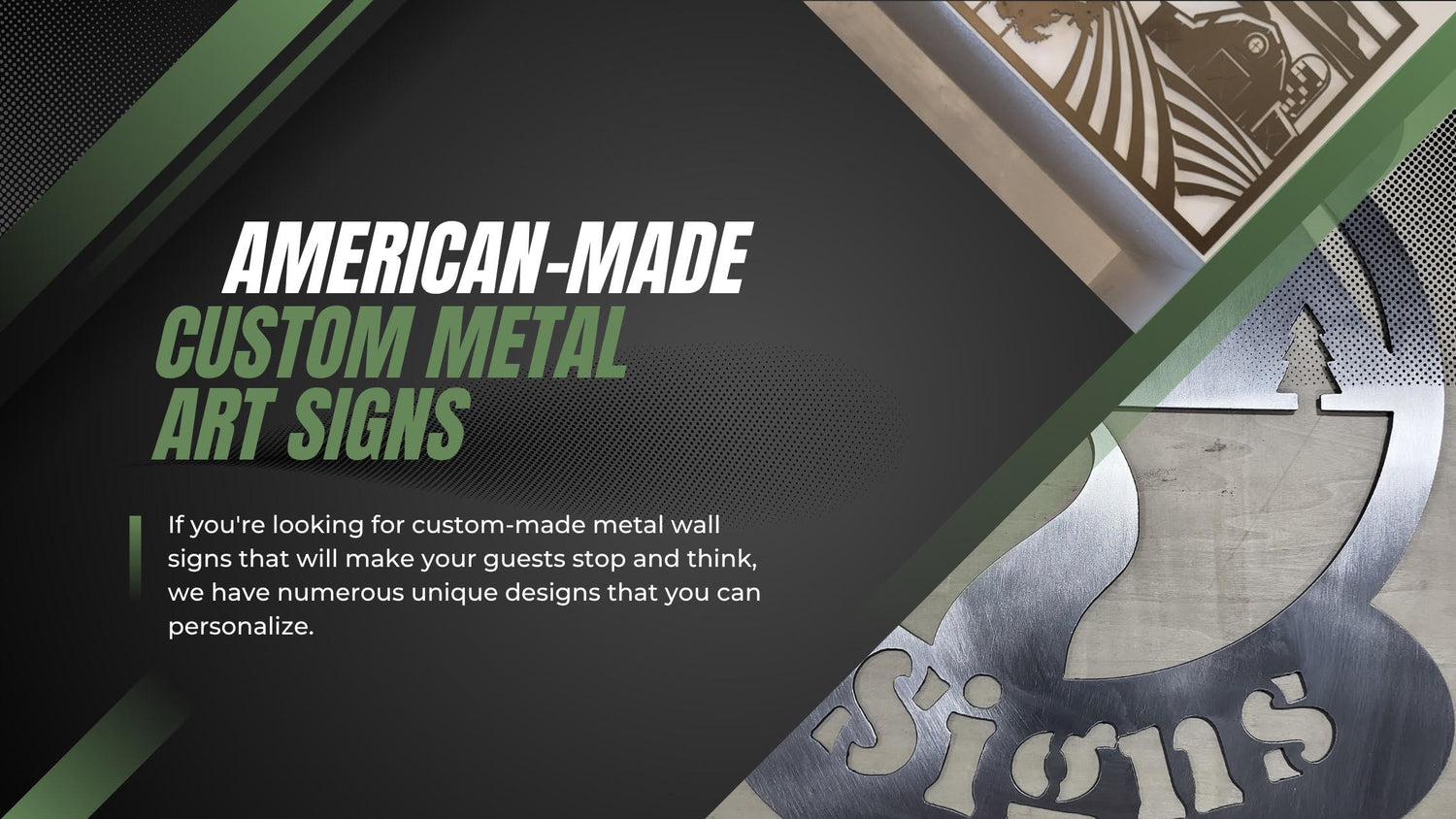 Custom metal sign for business branding – durable outdoor metal sign with personalized design