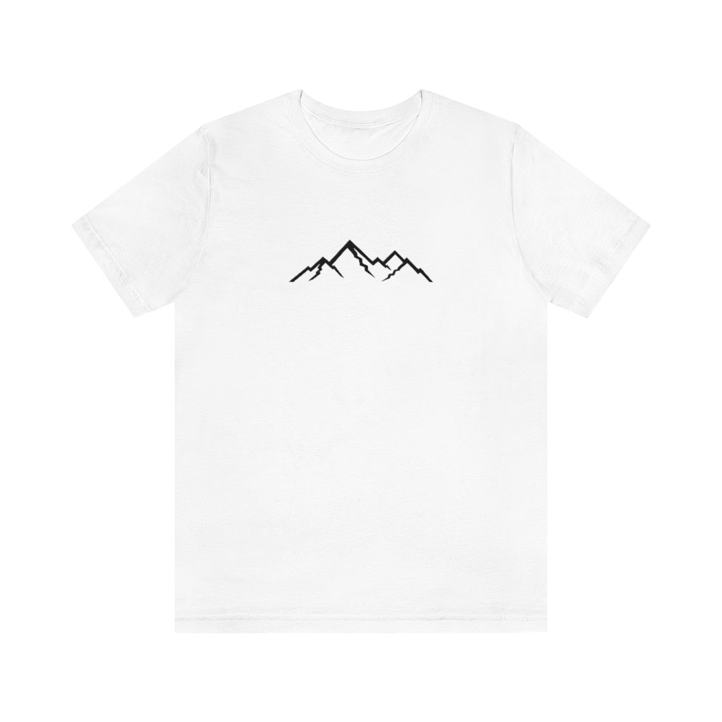 minimalist mountain tshirt, nature shirt, simple tee, mountain range,