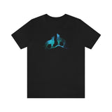 Galaxy Wolf tshirt, Interstellar animal shirt, Galactic tee, nature shirt, Adventure apparel, gift, intergalactic silhouette, spirit