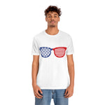 Patriotic sunglasses, Red White and Blue shirt, 4th of July, USA, American Shirt, Merica, Stars and stripes, Fun America shirt,