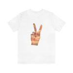 Patriotic Peace sign, Red White and Blue shirt, 4th of July, USA, American Shirt, Merica, Stars and stripes, USA peace sign, hand peace sign