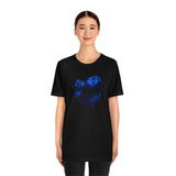 Galaxy Heart tshirt, Interstellar Love shirt, Galactic tee, nature shirt, Adventure apparel, gift, intergalactic silhouette, space