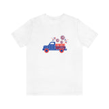 patriotic truck shirt, Red White and Blue shirt, 4th of July, USA, American Shirt, Merica, Stars and stripes, American car tshirt