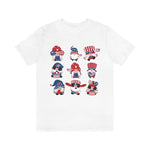 Patriotic gnome, Red White and Blue shirt, 4th of July, USA, American Shirt, Merica, Stars and stripes, gnome shirt