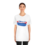 Patriotic Hotdog, Red White and Blue shirt, 4th of July, USA, American Shirt, Merica, Stars and stripes, Nathan's Hotdog contest