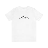 minimalist mountain tshirt, nature shirt, simple tee, mountain range, adventure clothing, clean design, gift for him, gift for her