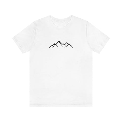 minimalist mountain tshirt, nature shirt, simple tee, mountain