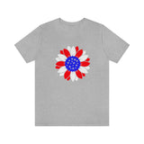 Patriotic Sunflower, Red White and Blue flower, 4th of July, USA, Flag sunflower, American Shirt, Merica, Stars and stripes,