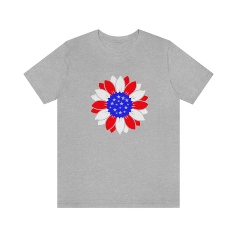 Patriotic Sunflower, Red White and Blue flower, 4th of July, USA, Flag sunflower, American Shirt, Merica, Stars and stripes,