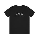 minimalist mountain tshirt, nature shirt, simple tee, mountain range, adventure clothing, clean design, gift for him, gift for her