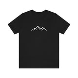 minimalist mountain tshirt, nature shirt, simple tee, mountain range, adventure clothing, clean design, gift for him, gift for her