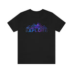 Galaxy Mountain tshirt, Interstellar Explore shirt, Galactic tee, nature shirt, Adventure apparel, gift, intergalactic silhouette, space