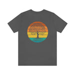 Tree shirt, silhouette tree shirt, nature tshirt, camping shirt, adventure tee, abstract outdoor t-shirt, distressed look, hiking, camping