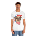 Patriotic Pug, Red White and Blue shirt, 4th of July, USA, American Shirt, Merica, Stars and stripes, Fun America shirt, Dog shirt