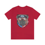 Patriotic bulldog, Red White and Blue shirt, 4th of July, USA, American Shirt, Merica, Stars and stripes, Fun America shirt, Dog shirt