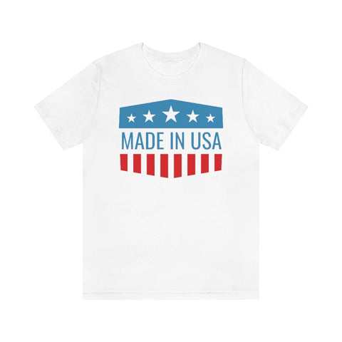 Made in the USA, Red White and Blue shirt, 4th of July, USA, Flag sunflower, American Shirt, Merica, Stars and stripes, proud American