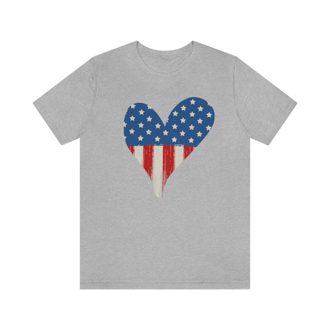 patriotic heart, Red White and Blue shirt, 4th of July, USA, American Shirt, Stars and stripes, love America tshirt, America the Beautiful