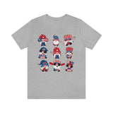 Patriotic gnome, Red White and Blue shirt, 4th of July, USA, American Shirt, Merica, Stars and stripes, gnome shirt