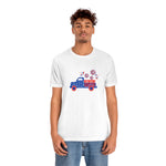 patriotic truck shirt, Red White and Blue shirt, 4th of July, USA, American Shirt, Merica, Stars and stripes, American car tshirt