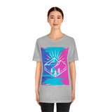 Mountain shirt, Abstract Mountain tshirt, colorful shirt, boyfriend shirt, girlfriend shirt, geometric mountain, nature shirt, hiking shirt