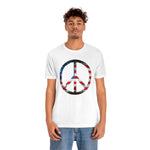 Patriotic peace sign, Red White and Blue shirt, 4th of July, USA, American Shirt, Stars and stripes, love America tshirt, peace sign