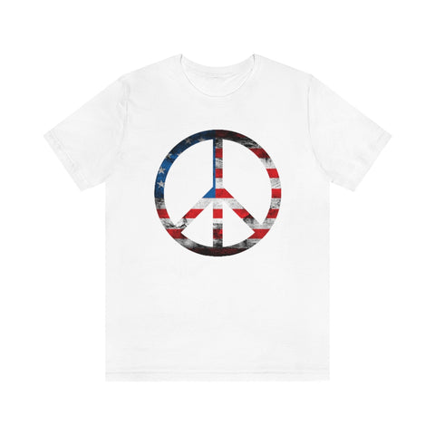 Patriotic peace sign, Red White and Blue shirt, 4th of July, USA, American Shirt, Stars and stripes, love America tshirt, peace sign