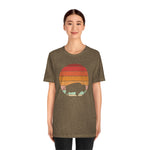 Sunset Buffalo, Buffalo silhouette, Animal tshirt, nature shirt, adventure tee, abstract outdoor t-shirt, distressed look, simple design