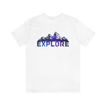 Galaxy Mountain tshirt, Interstellar Explore shirt, Galactic tee, nature shirt, Adventure apparel, gift, intergalactic silhouette, space