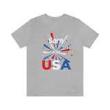 Born in the USA, Red White and Blue shirt, 4th of July, USA, American Shirt, Stars and stripes, love America tshirt, Fireworks