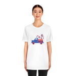 patriotic truck shirt, Red White and Blue shirt, 4th of July, USA, American Shirt, Merica, Stars and stripes, American car tshirt