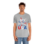 Born in the USA, Red White and Blue shirt, 4th of July, USA, American Shirt, Stars and stripes, love America tshirt, Fireworks