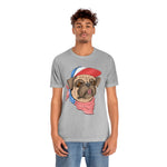 Patriotic Pug, Red White and Blue shirt, 4th of July, USA, American Shirt, Merica, Stars and stripes, Fun America shirt, Dog shirt